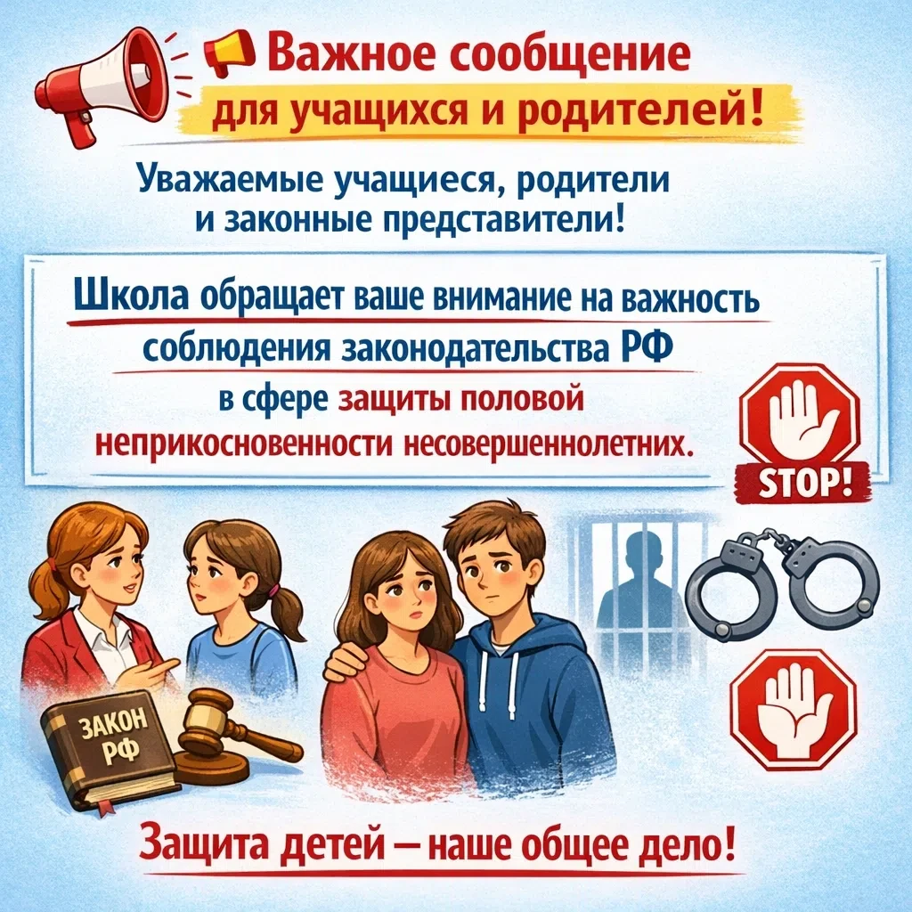 📢 Важное сообщение для учащихся и родителей!

Уважаемые учащиеся, родители и законные представители