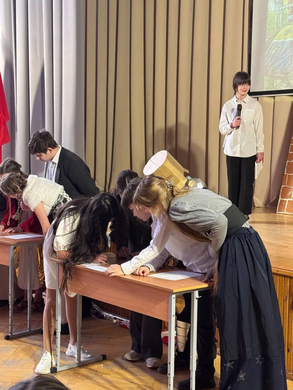 ⚔️  19 февраля в нашей школе прошёл настоящий Рыцарский турнир среди учащихся 6-х классов, приурочен