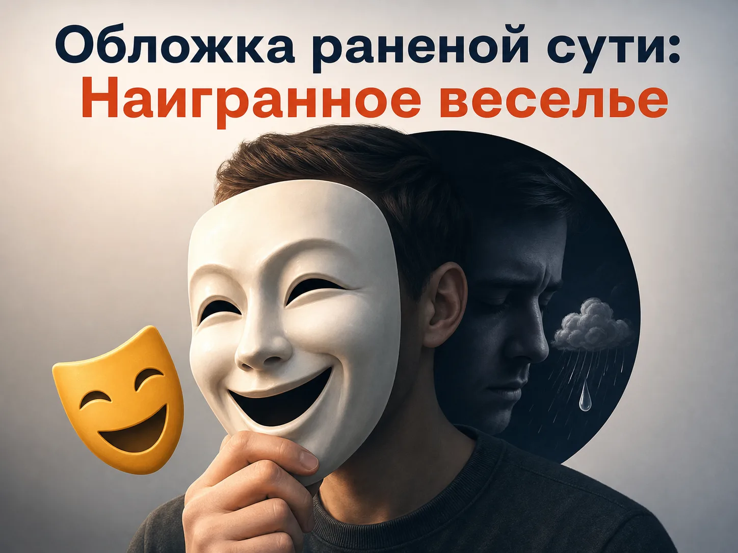 Обложка раненой сути: 8. Наигранное веселье - это убежище от тоски
