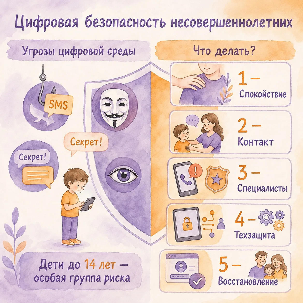 🔐 Цифровая безопасность детей: что важно знать родителям?