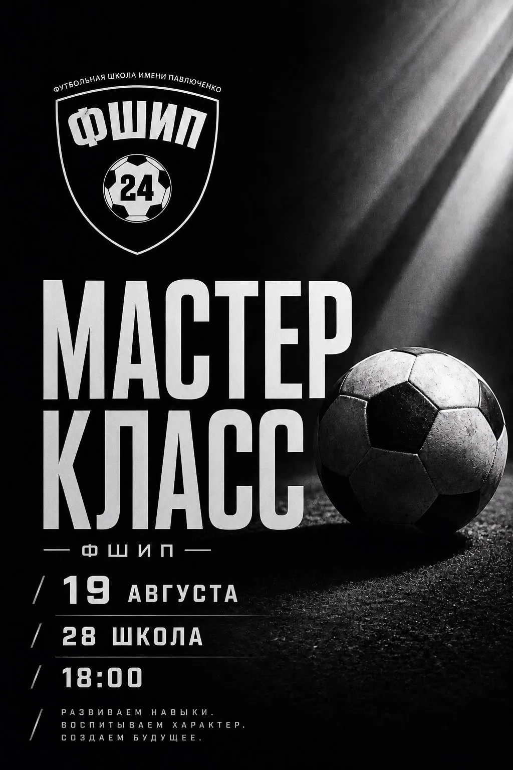 ⚽️ МАСТЕР-КЛАСС ПО ФУТБОЛУ для 1-5 классов.