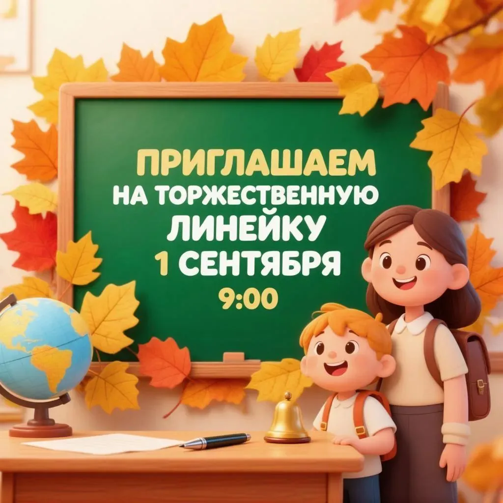 🎊МКОУ СОШ д.Авдеево приглашает всех учащихся и их родителей 1 сентября в 9:00 на торже...