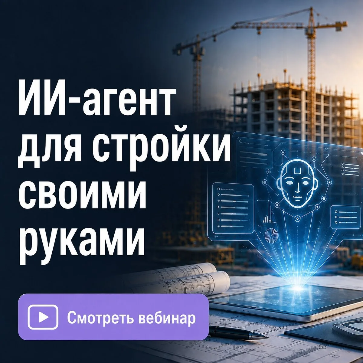 Запись вебинара: собираем ИИ-агента для стройки за час