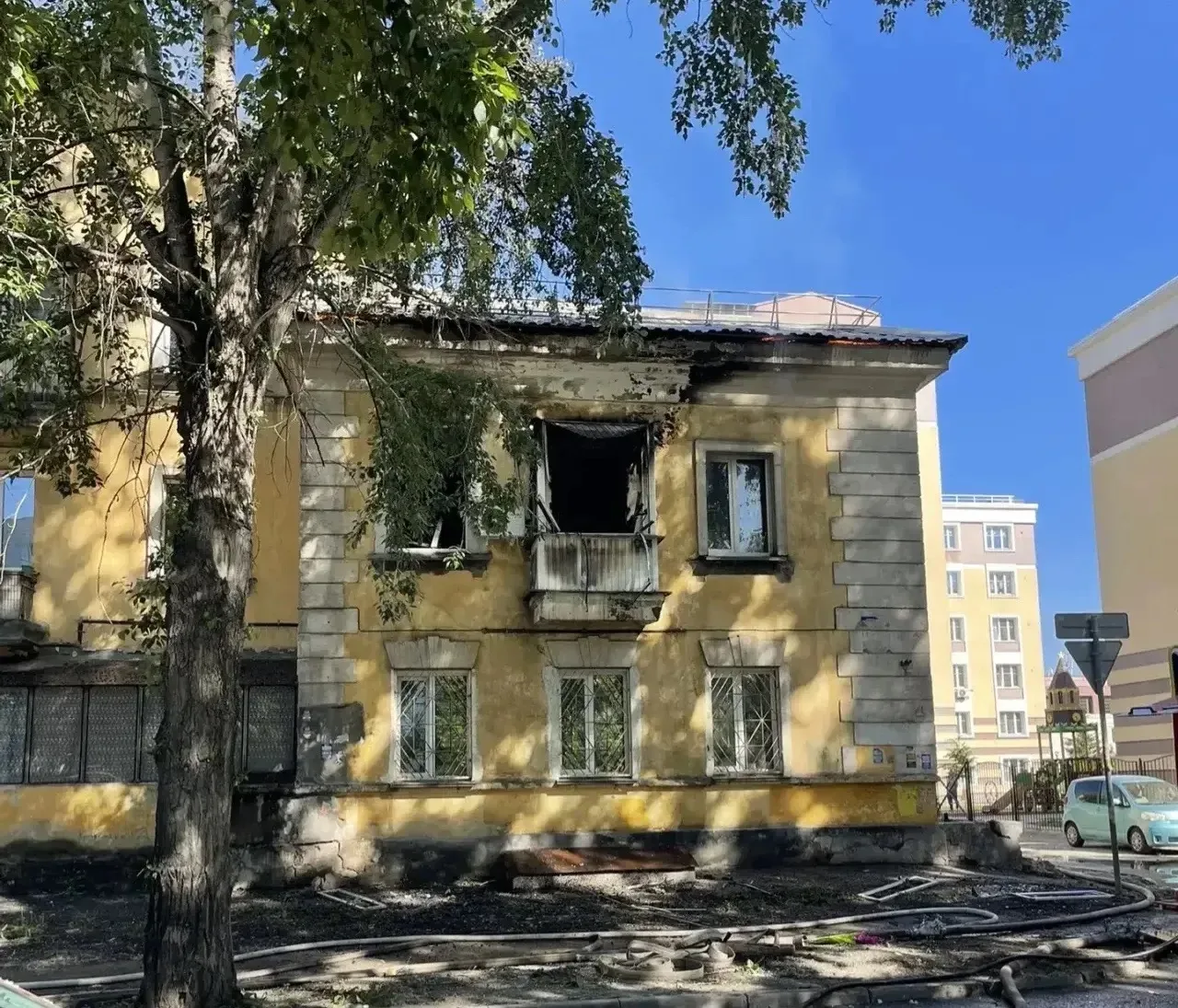 Сегодня в Новосибирске на улице Народной, 57 произошёл хлопок газовоздушной смеси в одн...