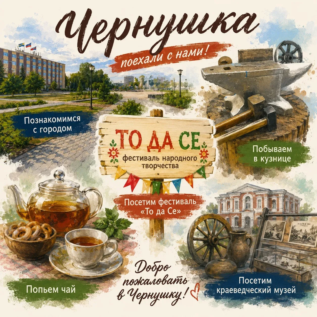 Чернушка: маленький город с большим сердцем ❤

Знаете, чем пахнет настоящий уют? В Чернушке — пирога
