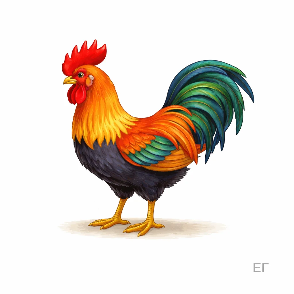 🐓 Домашние птицы — серия иллюстраций 🦆🕊️ Часть 1  Я подготовила серию иллюстраций домашних птиц в ед