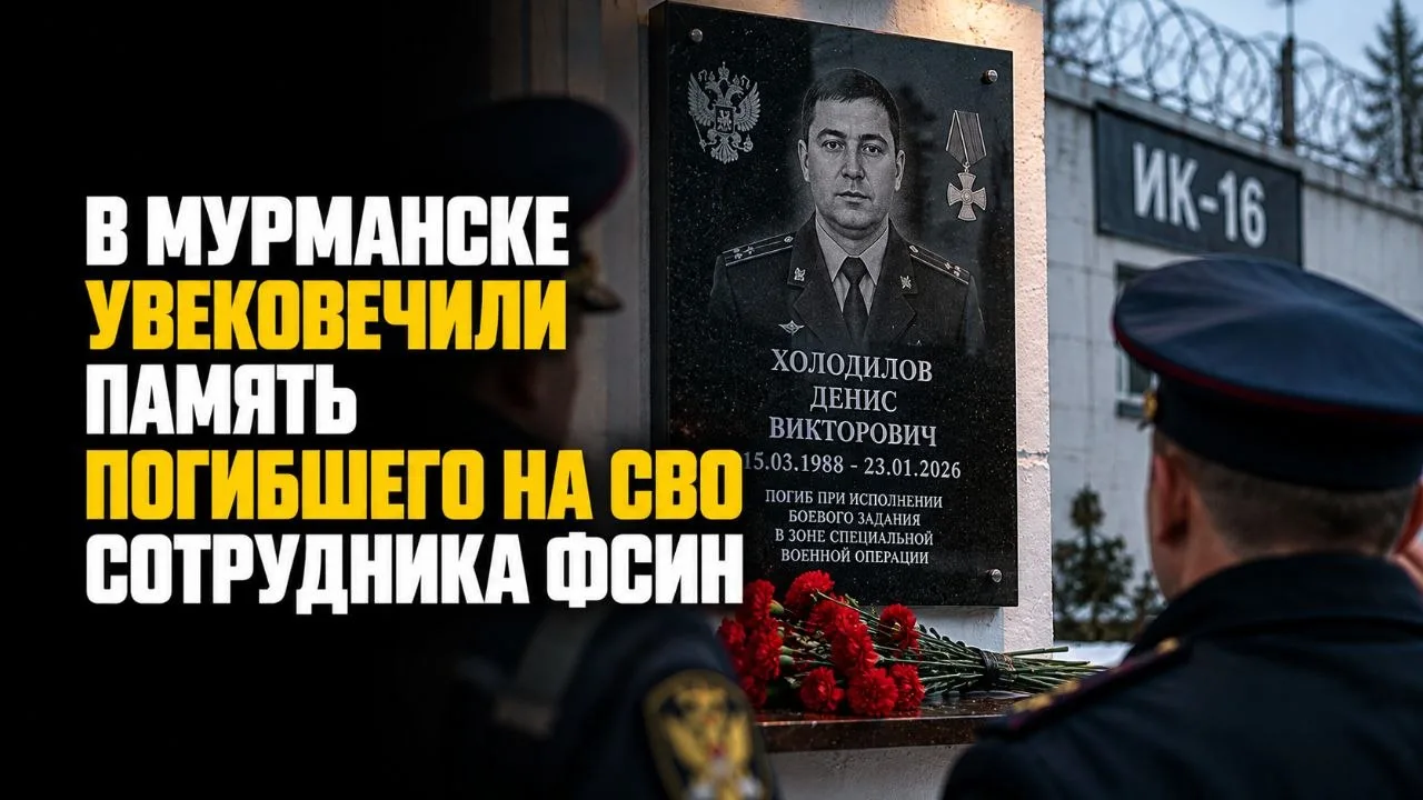 В МУРМАНСКЕ УВЕКОВЕЧИЛИ ПАМЯТЬ ПОГИБШЕГО СОТРУДНИКА ФСИН