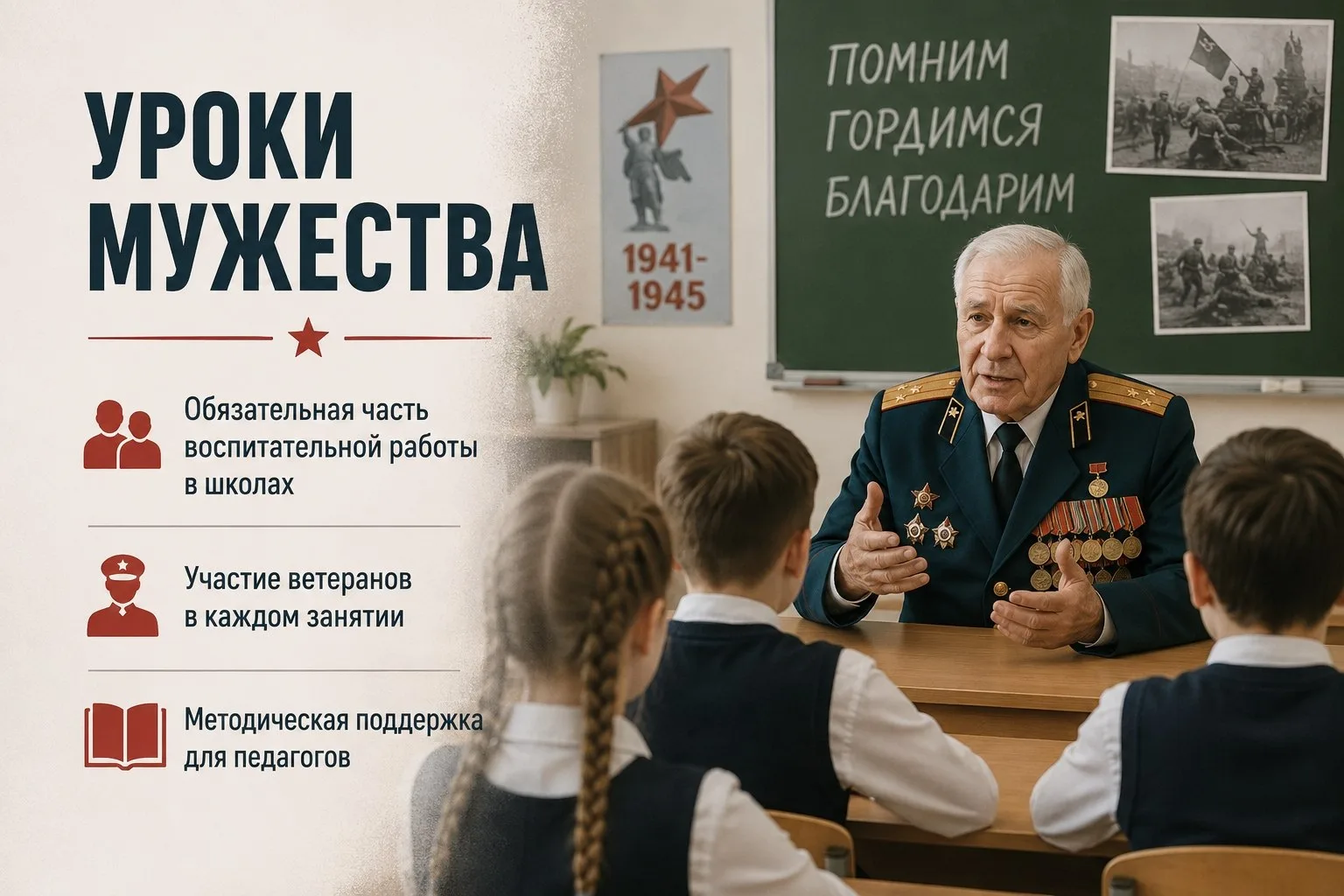 🇷🇺 «Уроки мужества» могут стать обязательной частью воспитательной программы в россий...