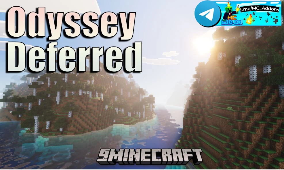 Odyssey Deferred Texture Pack (26.x, 1.21)  добавляет яркие цвета и реалистичное освещение в ваши ми