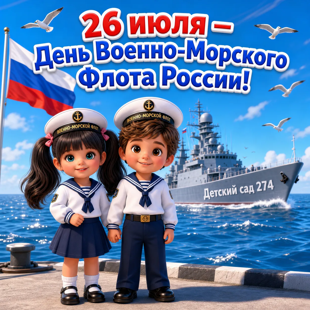 ⚓️ 26 июля — День Военно-Морского Флота России! 🇷🇺
Сегодня мы поздравляем всех, кто связал свою жи