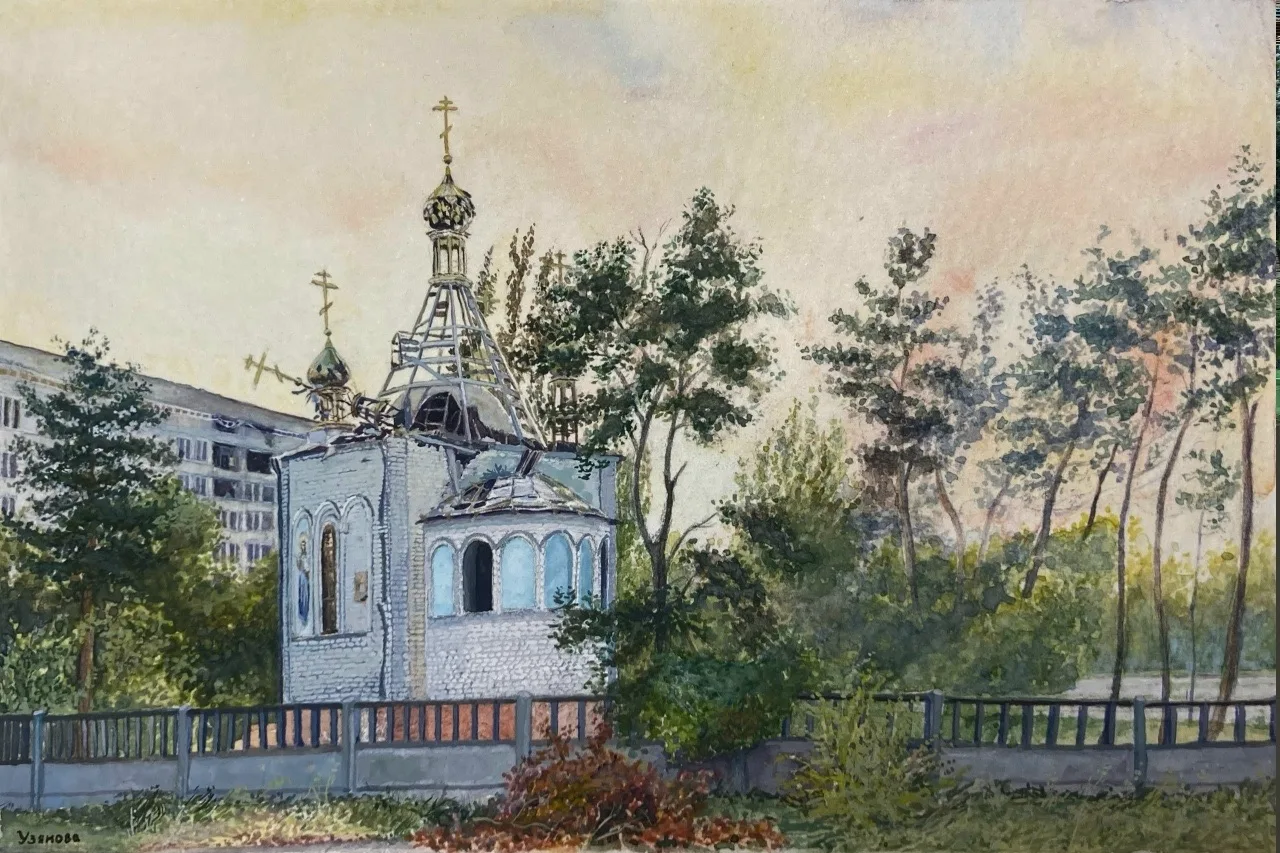 О подвиге в красках 🎨  Четверокурсница ФФ (профиль «Изобразительное искусство») Анастасия Узянова пр