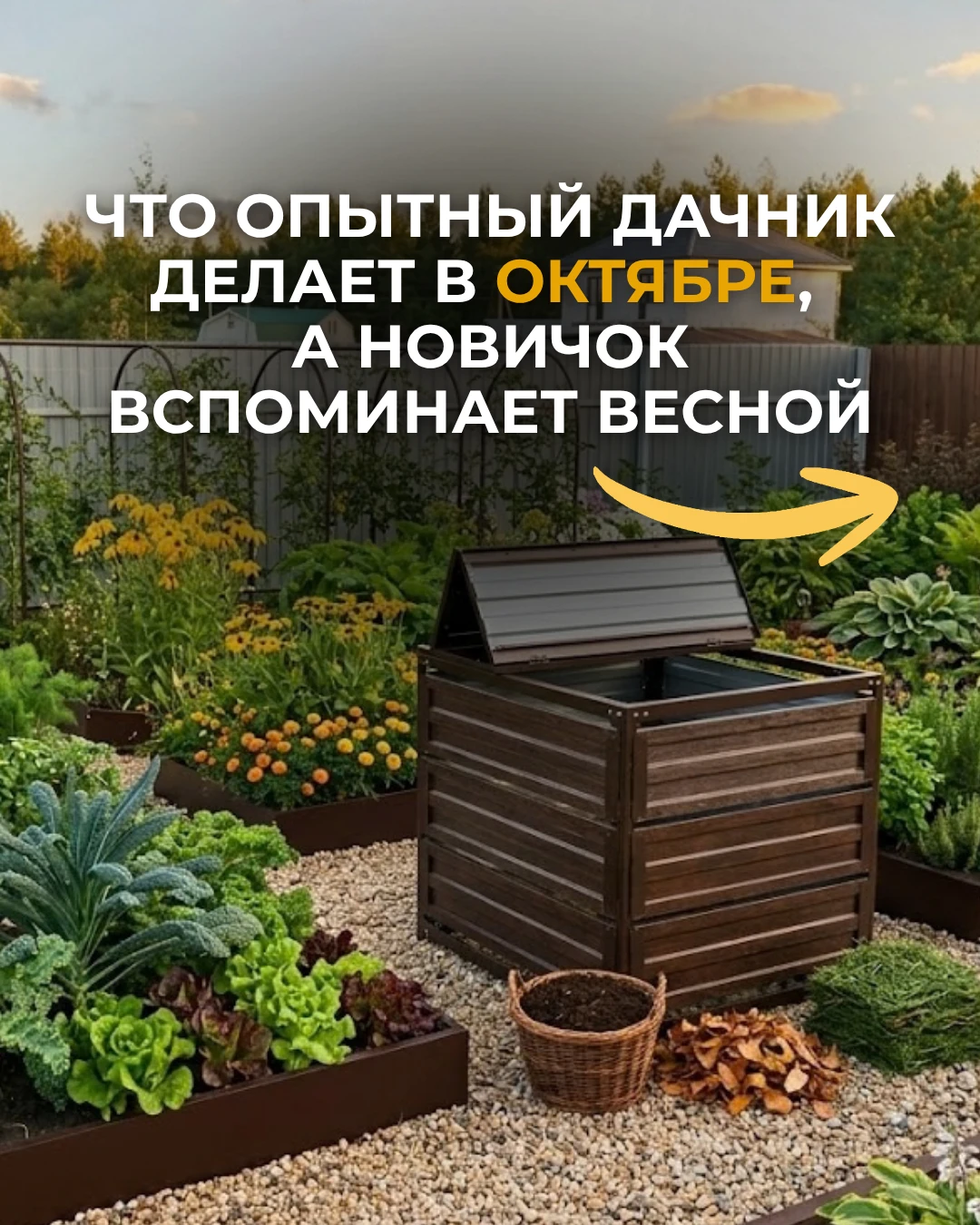 Что опытный дачник делает в октябре, а новичок вспоминает весной