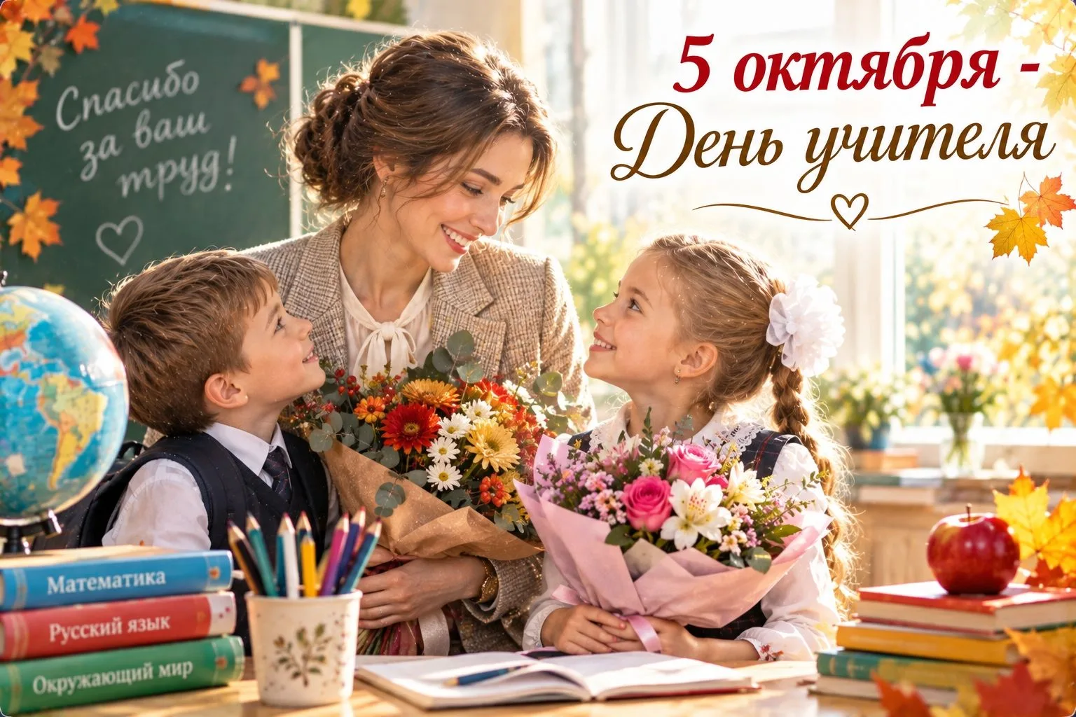 📚 Учителя дают детям знания и помогают найти свой путь. Они щедро делятся теплом своей...