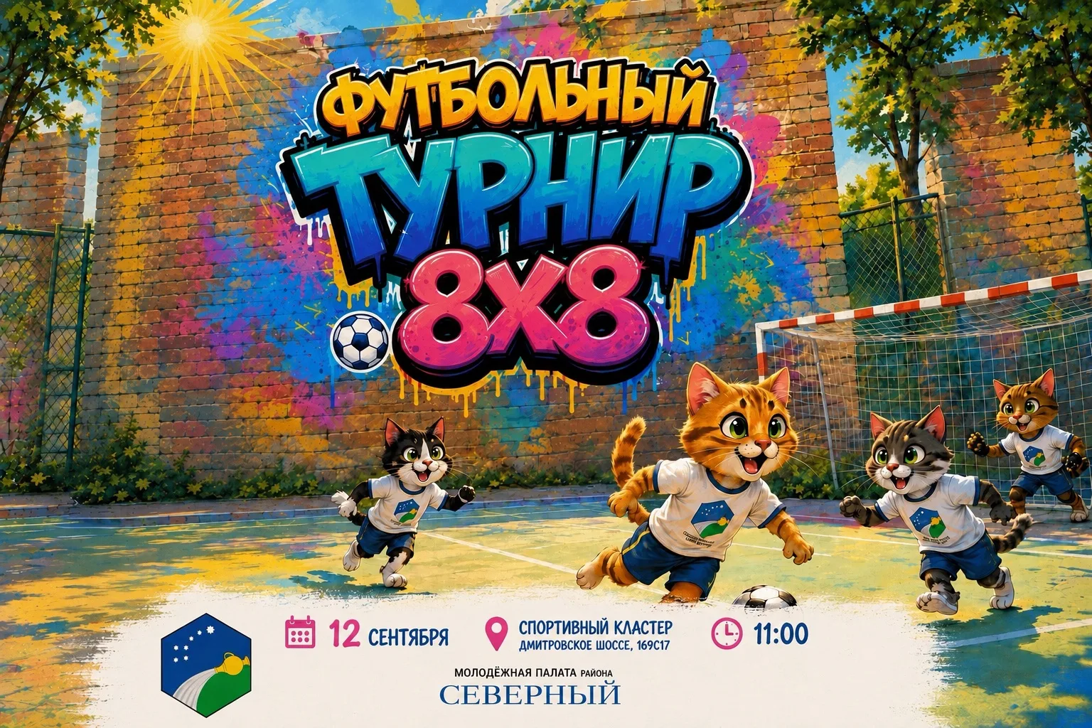 🔥 Молодёжная палата района Северный приглашает любителей футбола на турнир!