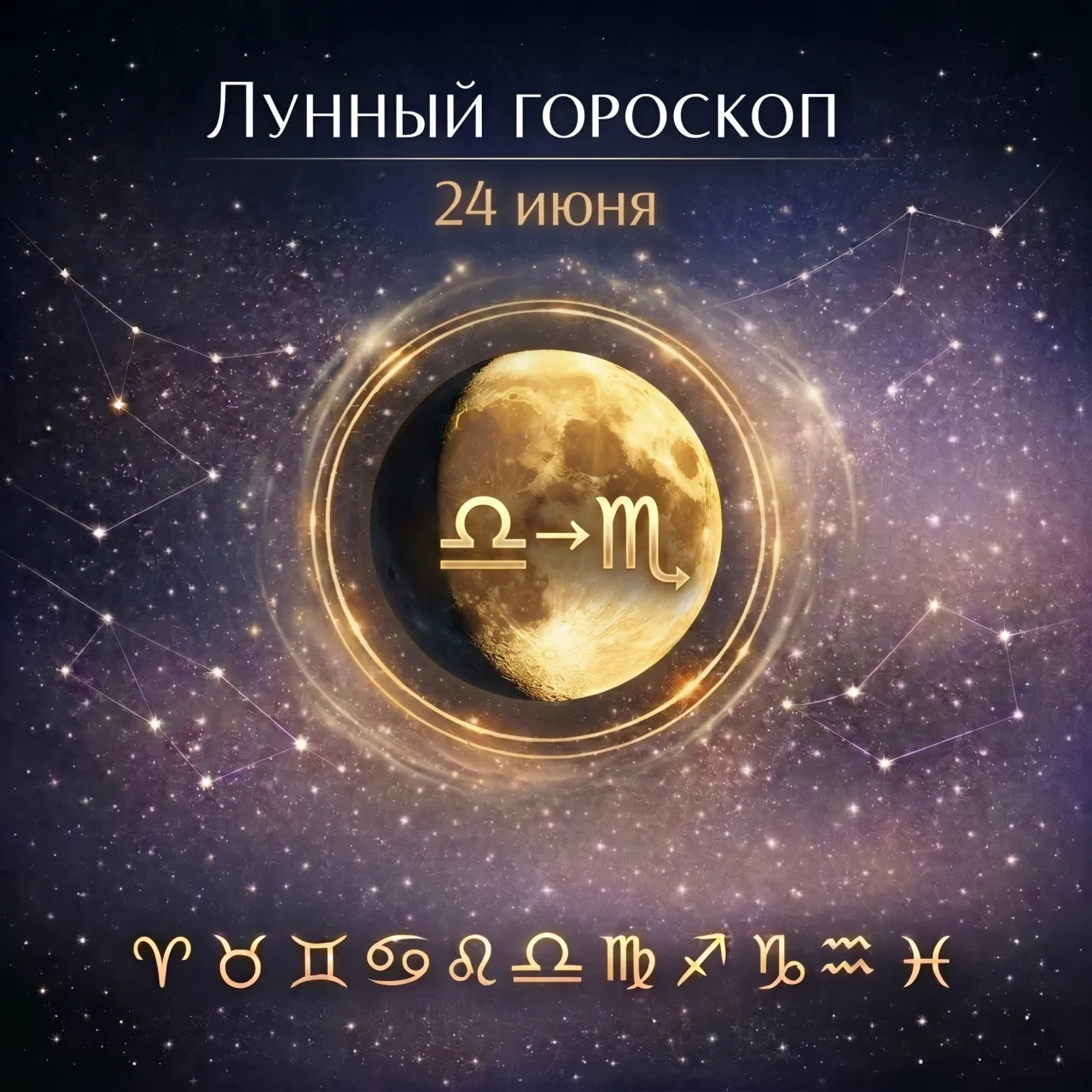 🌙 Лунный гороскоп на 24 июня

Среда пройдёт под растущей Луной. В течение дня Луна переходит из Вес