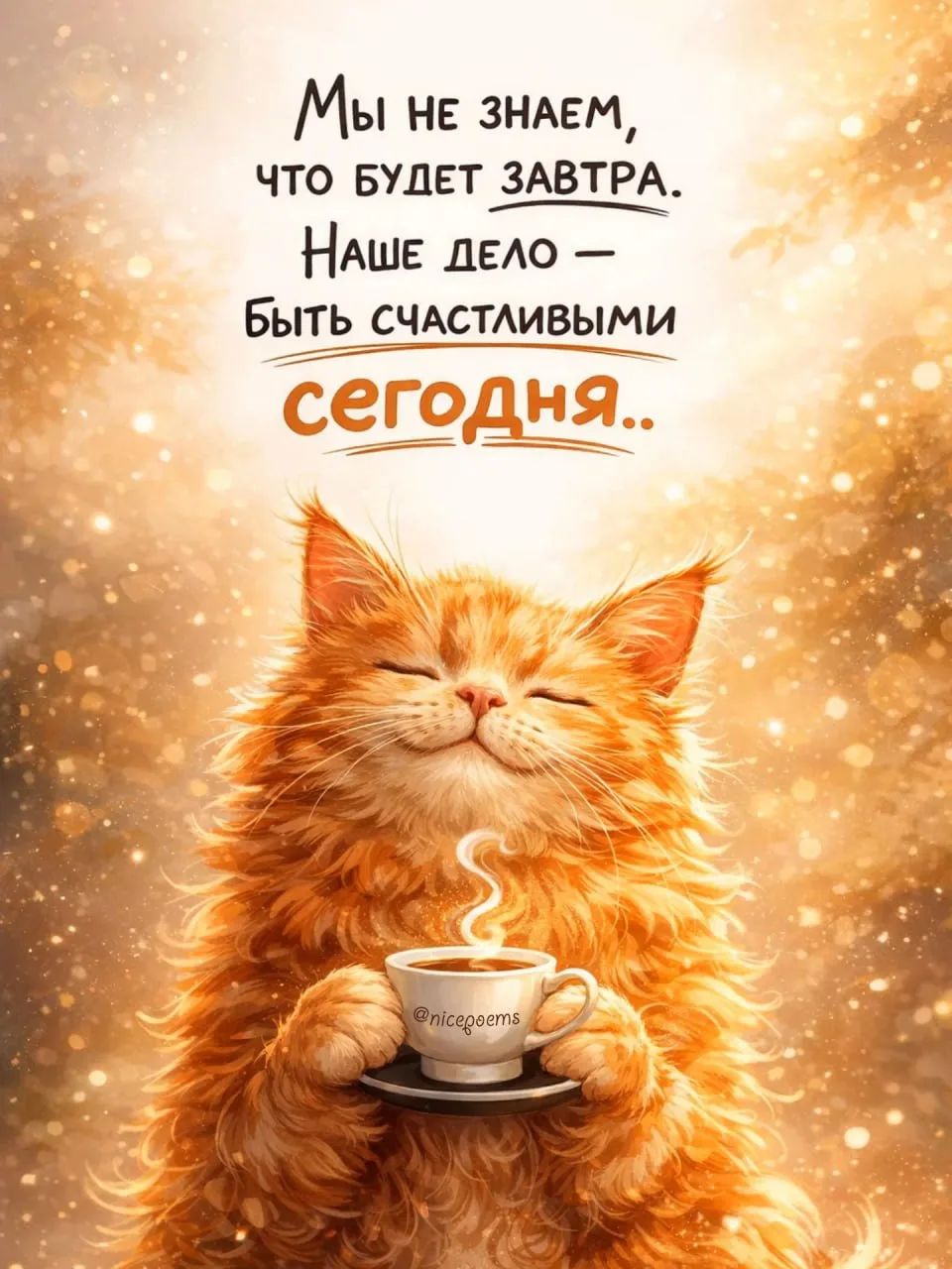 А вдруг завтра будет прекрасно… но ты это пропустишь? 🤍✨

Ты тоже иногда
убегаешь мыслями вперёд?
«