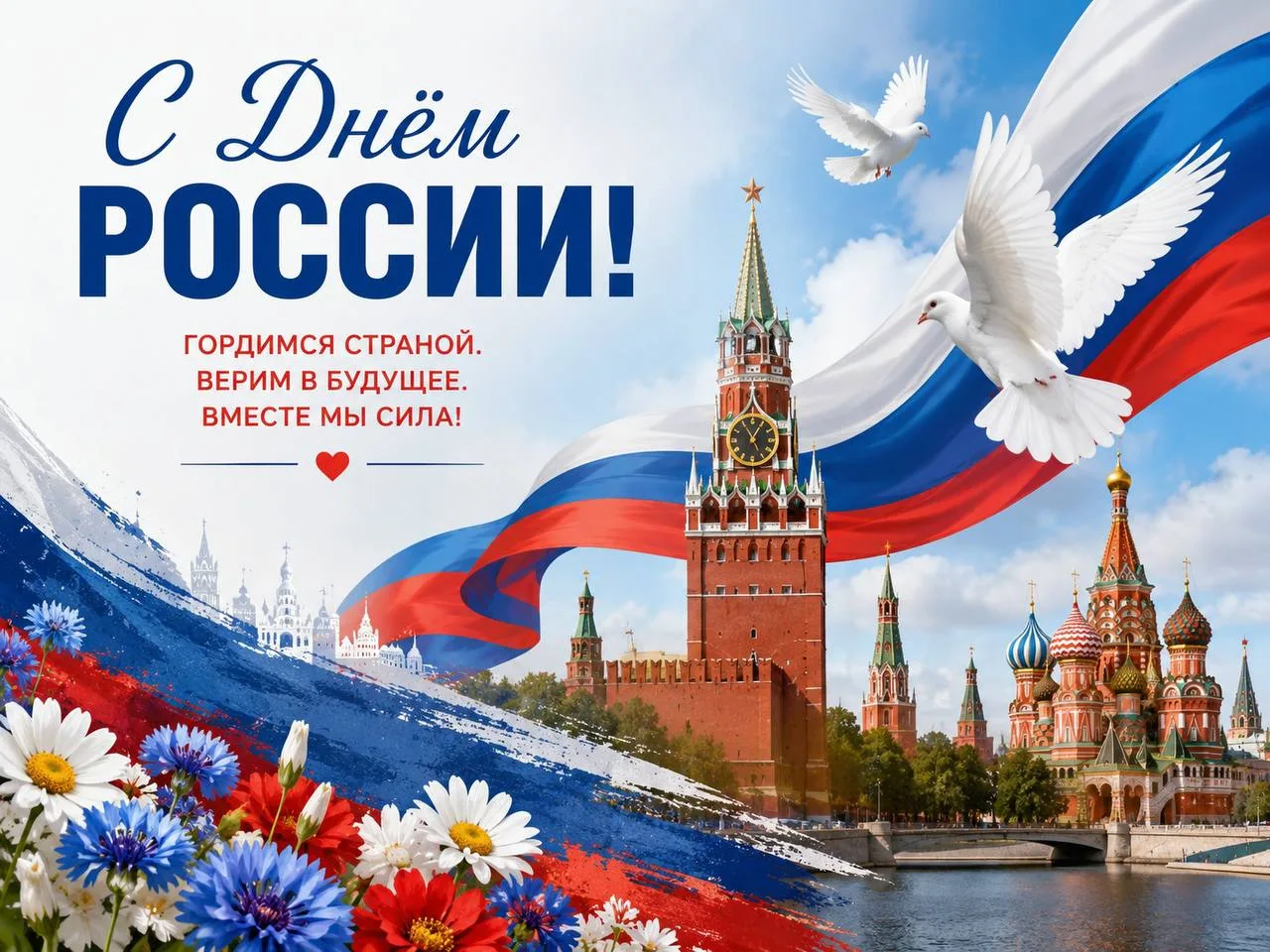 Уважаемые жители!

Поздравляем вас с Днём России!

Этот праздник напоминает о том, как много зависит