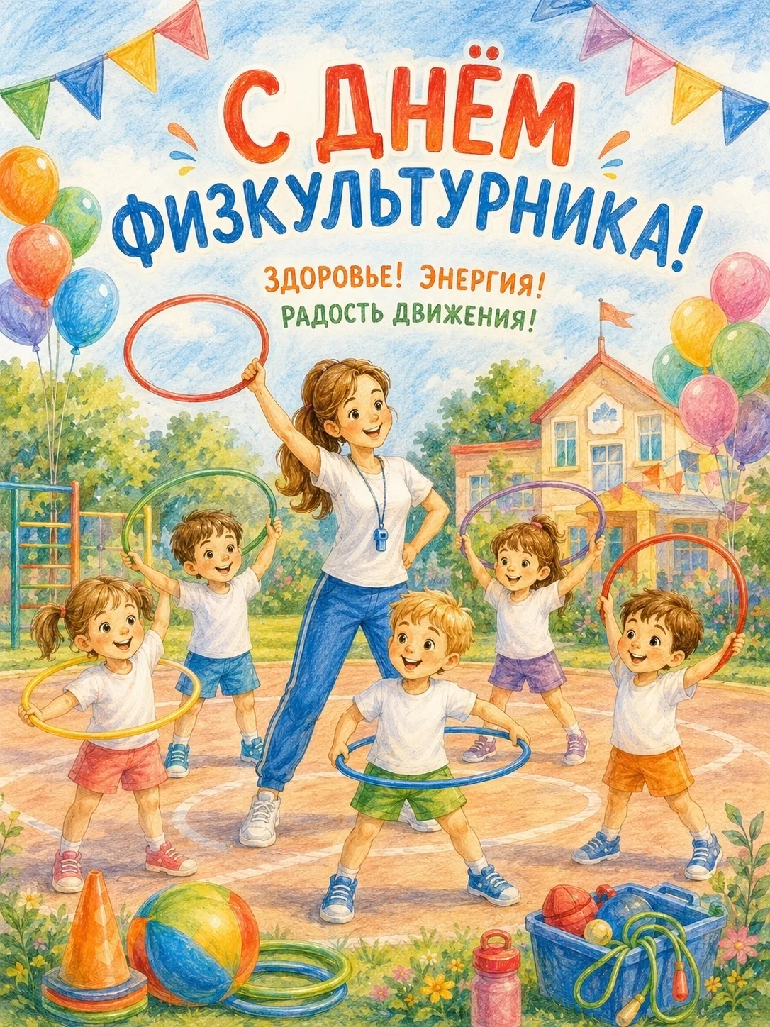 🔥 Физкульт-УРА! С Днём физкультурника!