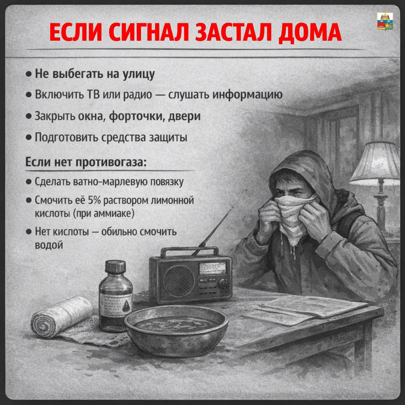 Уважаемые череповчане! Сохраните памятку с правилами действий при выбросе аммиака — эта информация м