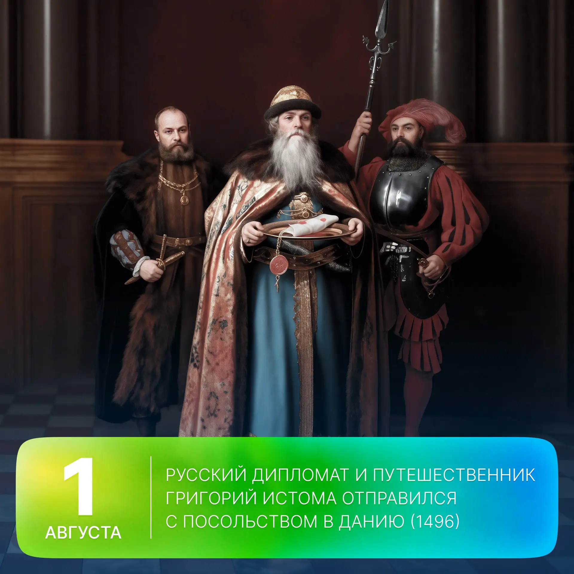 🗓 Этот день в истории Арктики: 530 лет назад, 1 августа 1496 года, русский дипломат и путешественни