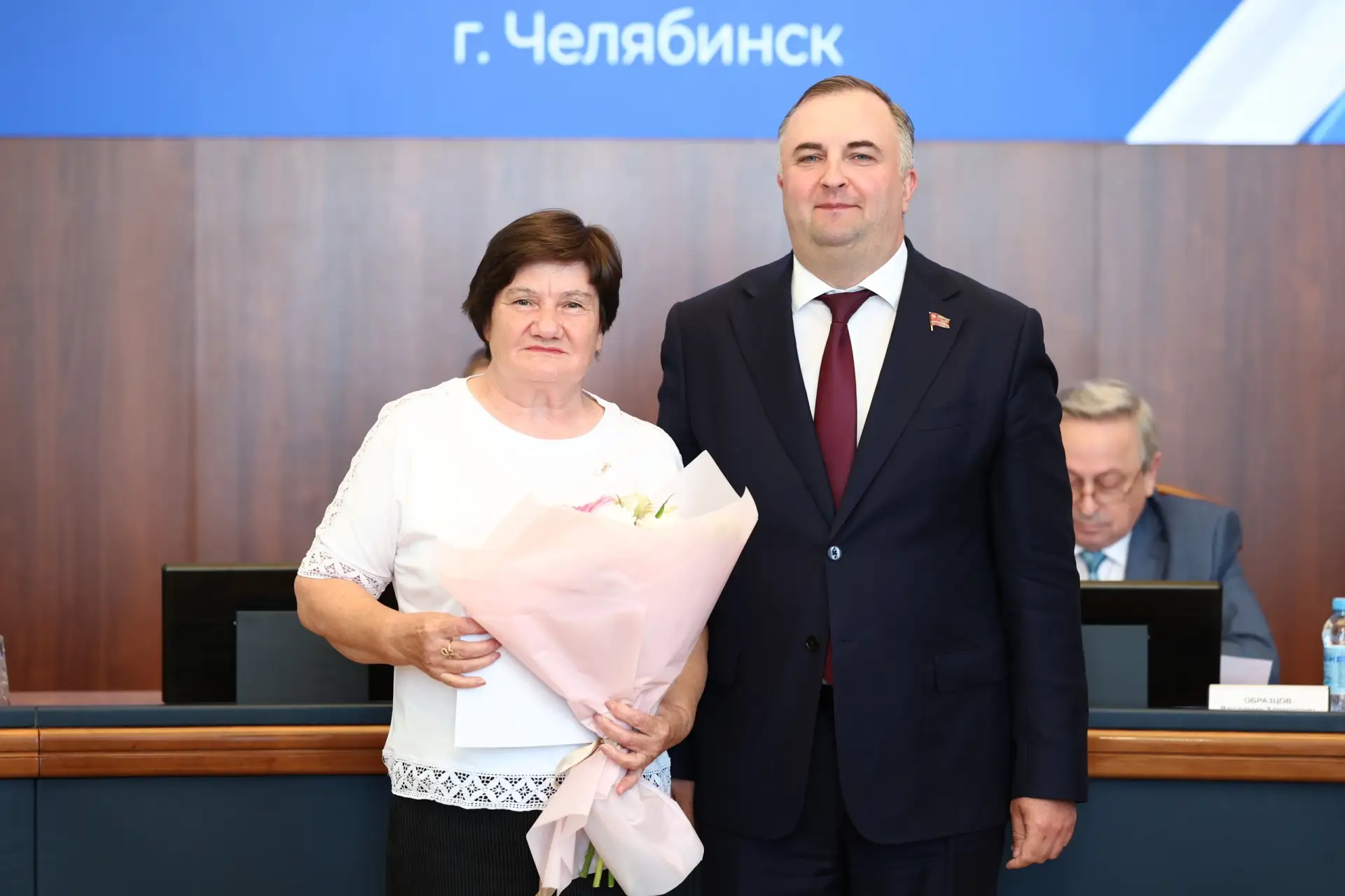 «Лидер» ветеранов Кыштымского медеэлектролитного завода Людмила Самокрутова отмечена по...