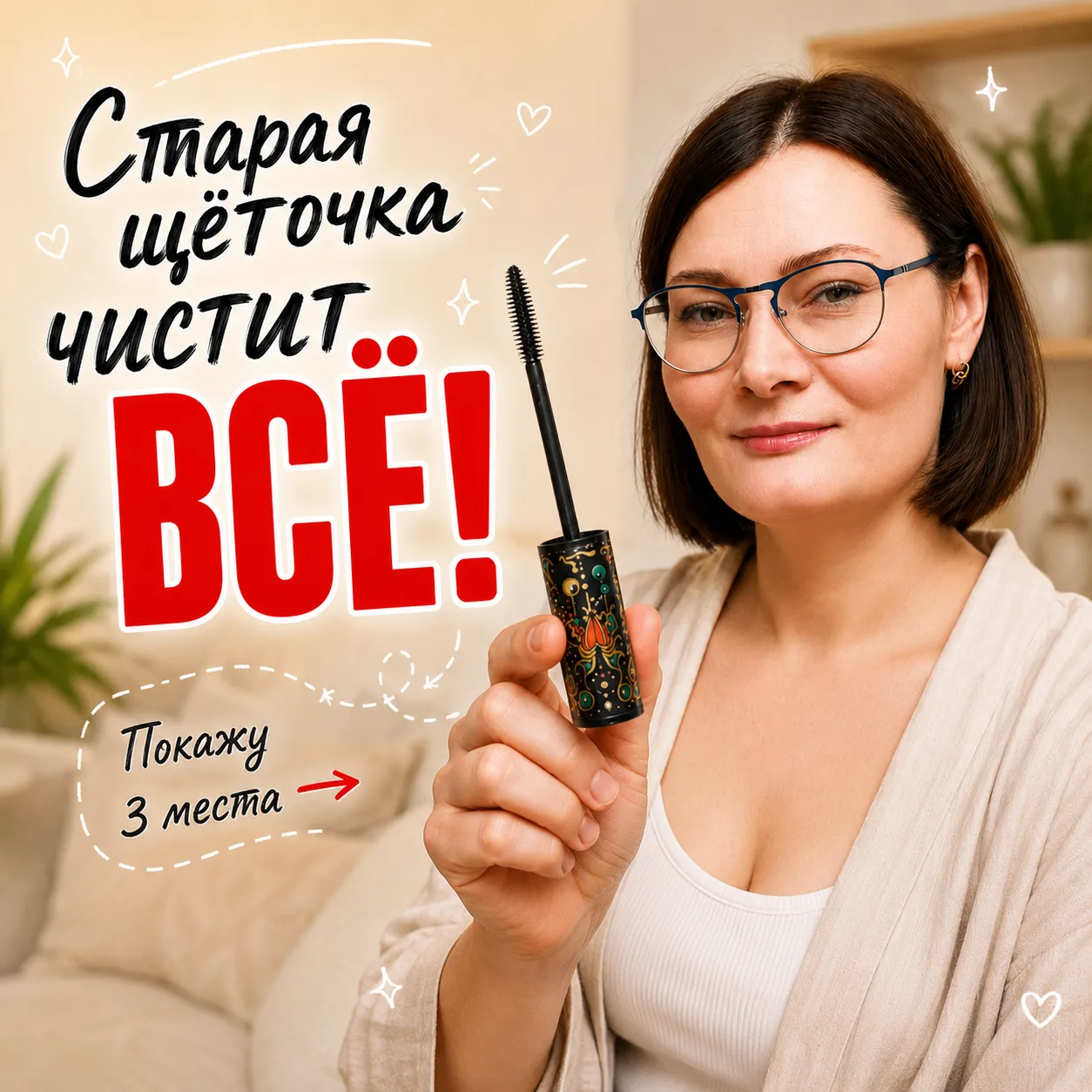 Не выбрасывайте старую щёточку от туши — она ещё пригодится👍