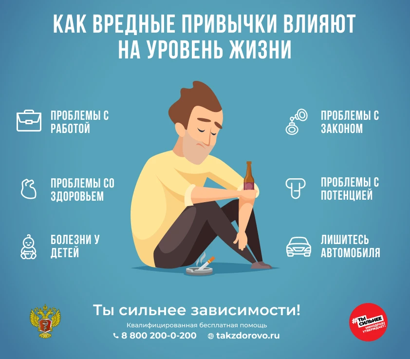 Курение и алкоголь — одни из самых опасных для здоровья привычек. Табак содержит сотни ...