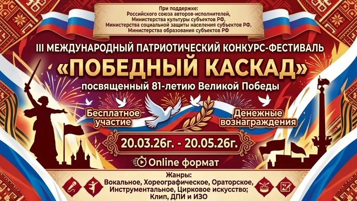 III Международный Патриотический конкурс-фестиваль «Победный каскад», посвященный 81-й ...