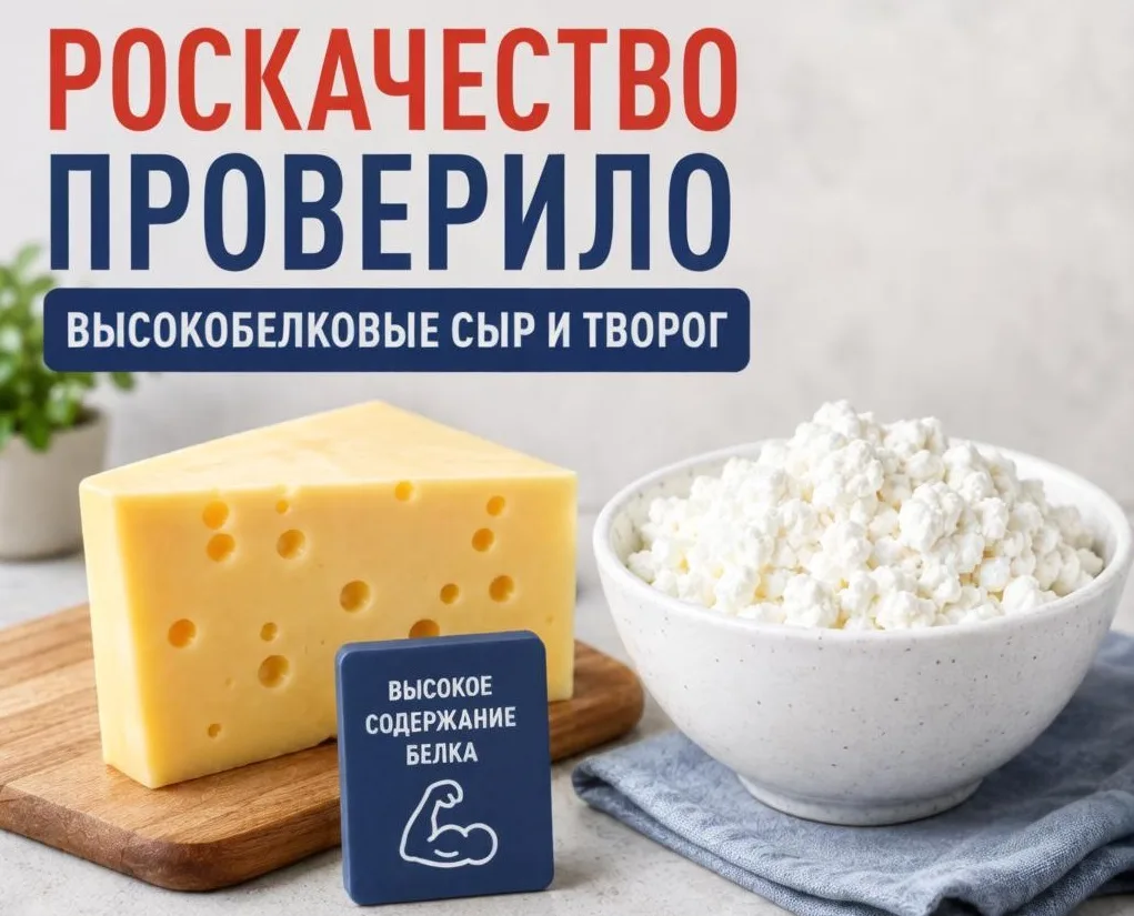 🔖 Роскачество проверило высокобелковые сыр и творог