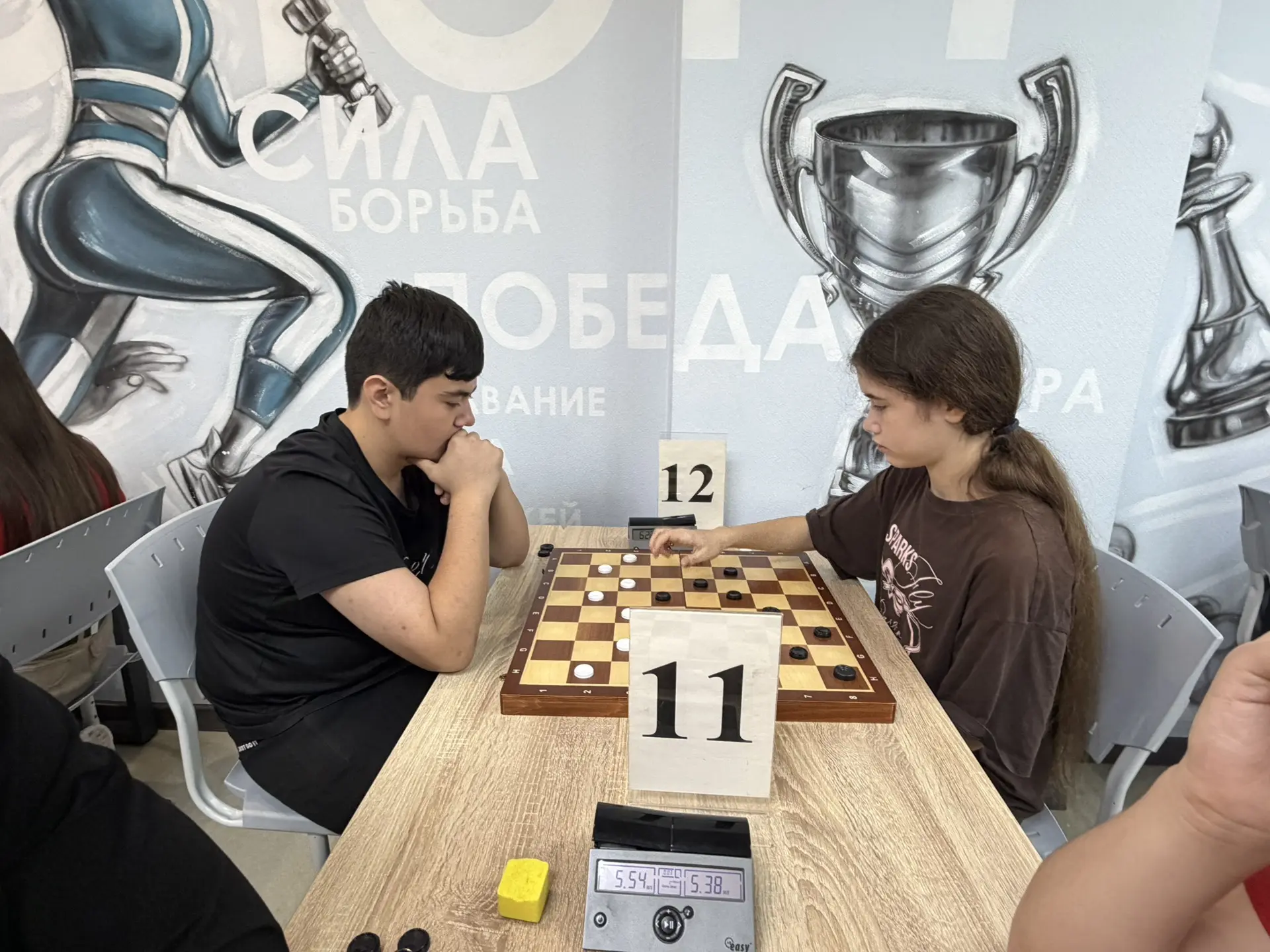 Прямо сейчас наши ребята находятся на городском юнармейском чемпионате по шашкам!