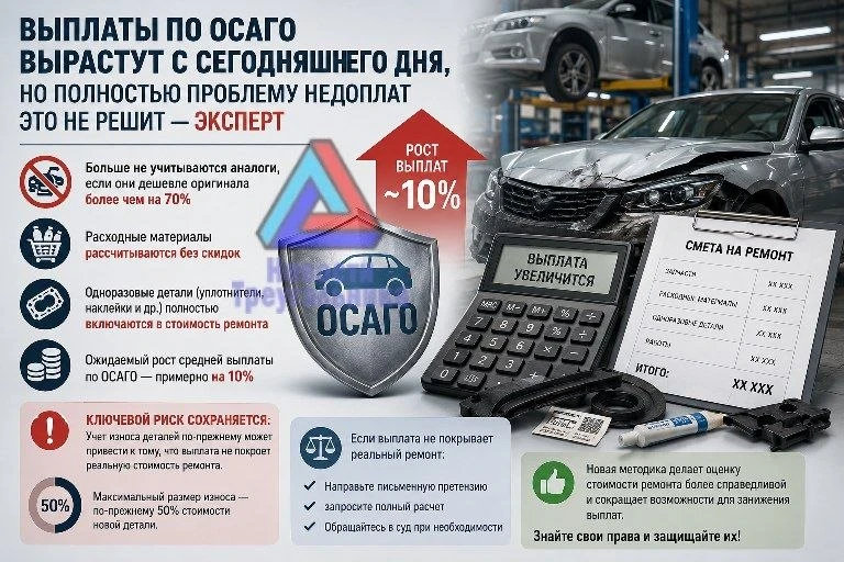 🚘 Выплаты по ОСАГО увеличиваются с сегодняшнего дня! Но есть один нюанс...