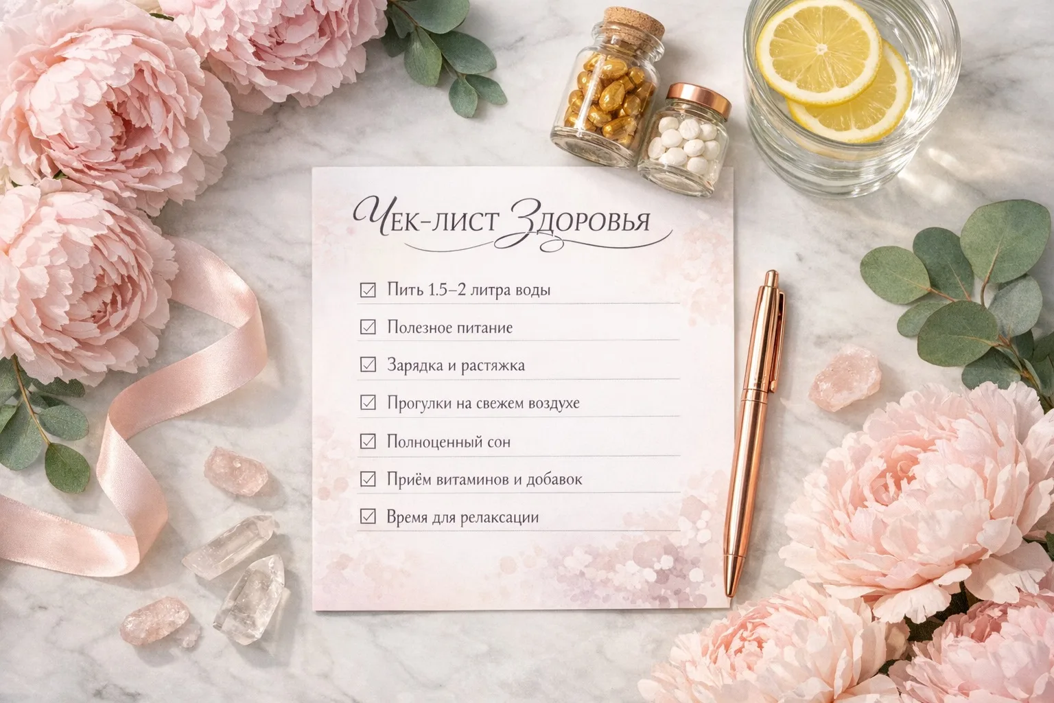 💜ЧЕК ЛИСТ ЗАБОТЫ О СЕБЕ  Мы привыкли заботиться обо всех вокруг, но забываем о себе. А ведь наше здо