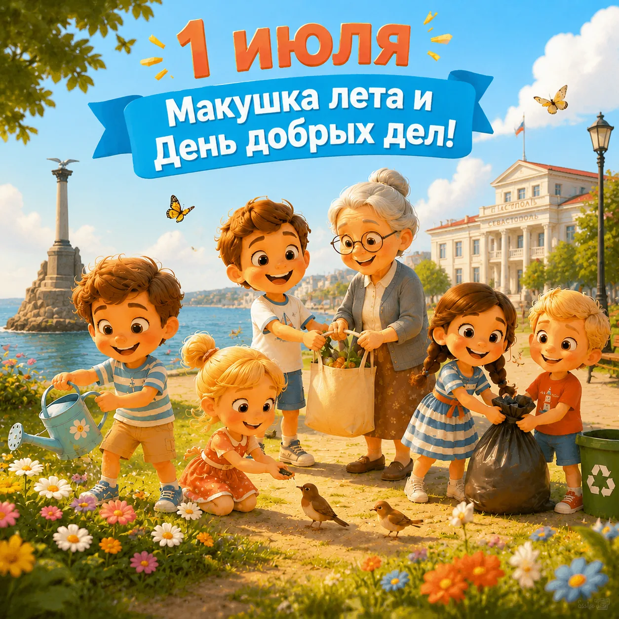 1 июля: Макушка лета и день добрых дел! ☀️

Этот день — настоящий экватор года. Календарь переворачи