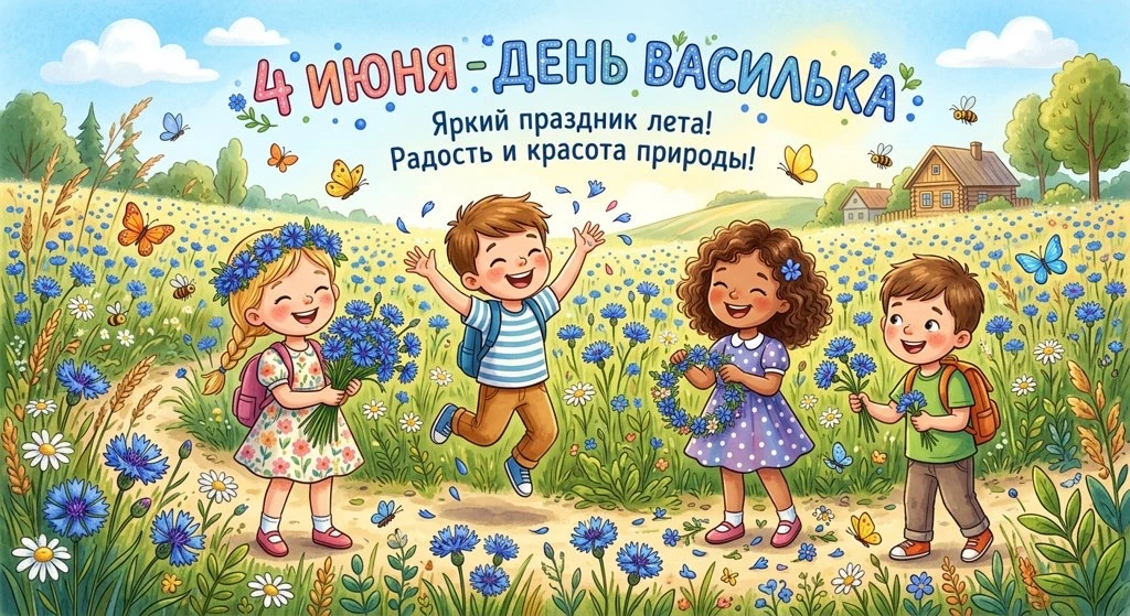 Синие брызги лета: День васильков в «Семицветике»! 💙🌼