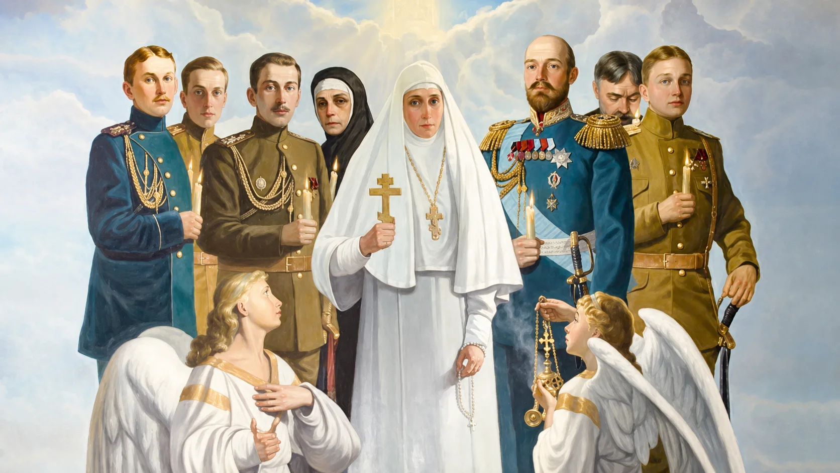 Когда под Алапаевском вскрыли старую шахту, на голове князя Иоанна обнаружили повязку из белой ткани