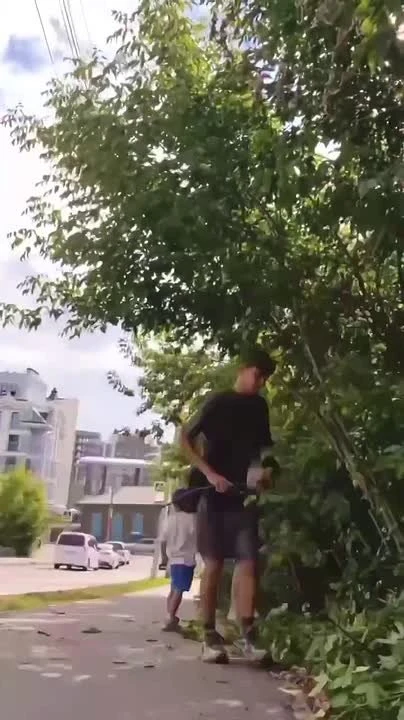 🌳 Иркутянин расчистил заросшую дорожку у 130-го квартала