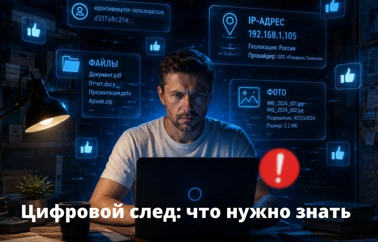 🌐 Любое действие в интернете оставляет цифровой след. И нередко он может рассказать о ...