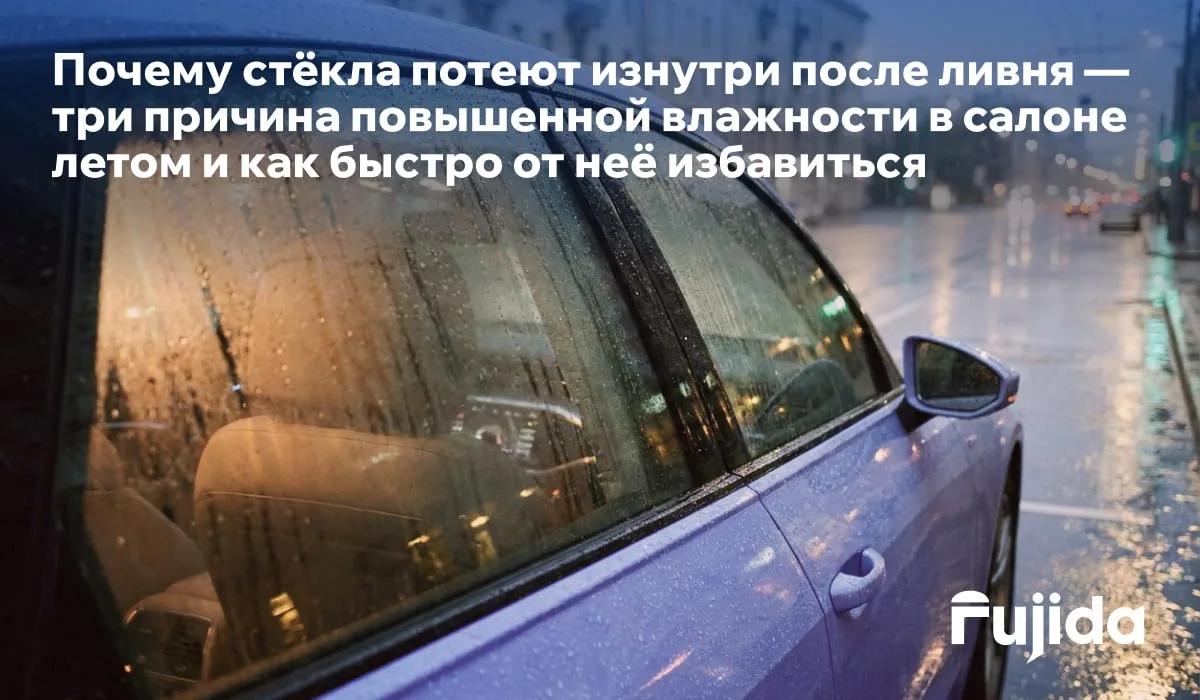 Стёкла потеют после дождя? Вот три причины и быстрое решение