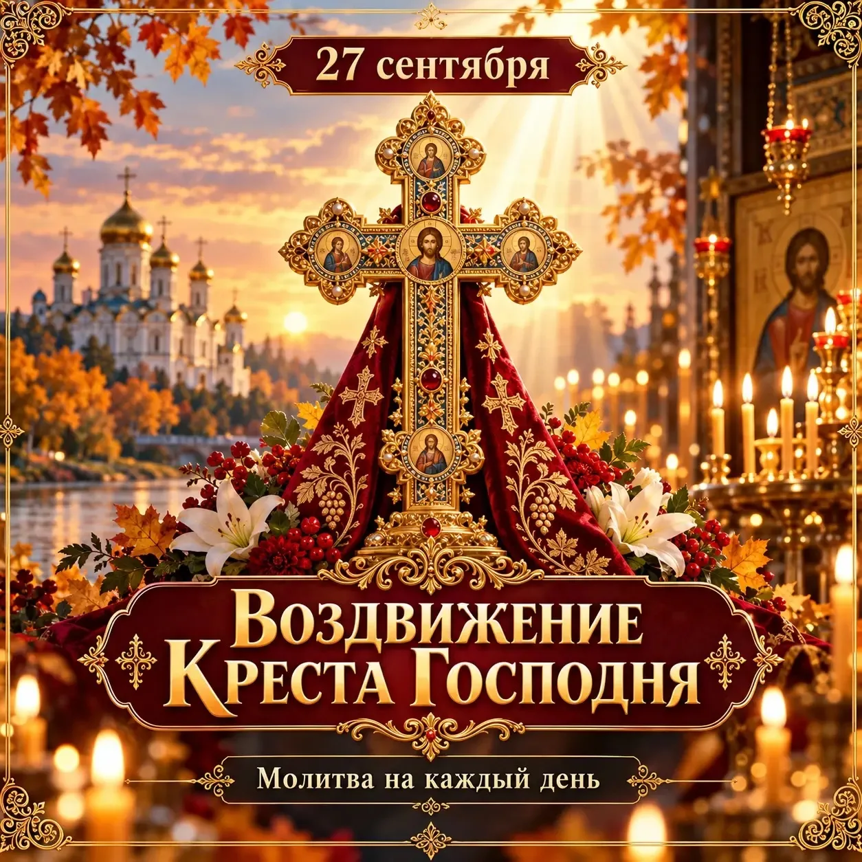 🙏 27 сентября — Воздвижение Честного и Животворящего Креста Господня