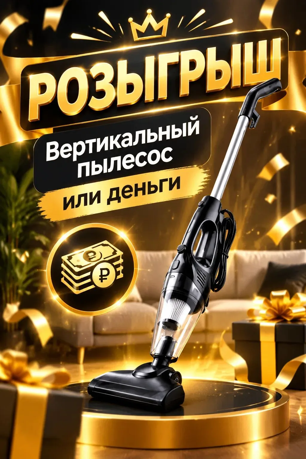 🎉ДАРИМ ВЕРТИКАЛЬНЫЙ ПЫЛЕСОС🎉