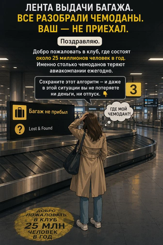 Потеря багажа — это неприятно. Но не катастрофа.