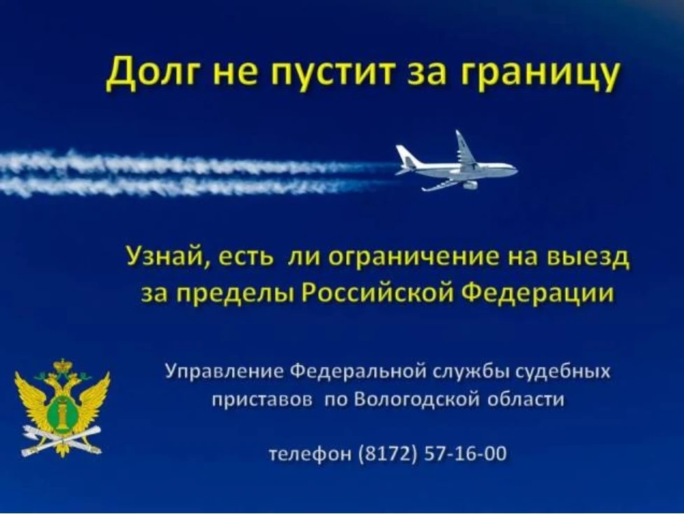 Ограничение на выезд за границу побудило жительницу Череповца оплатить 500 тыс.рублей