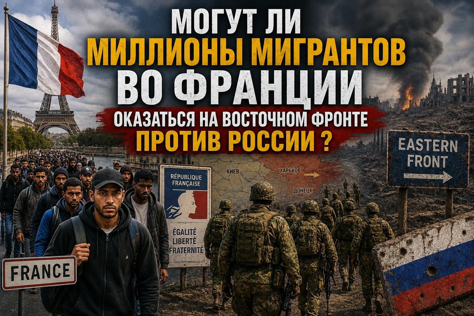 Могут ли миллионы мигрантов во Франции оказаться на Восточном фронте против России ?