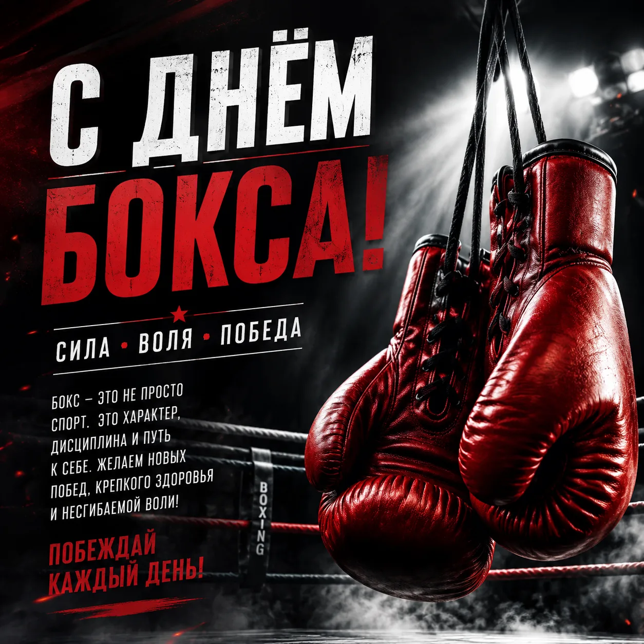 🏆Международный день бокса 🥊

Сегодня мы отмечаем праздник спорта, который воспитывает силу, характ