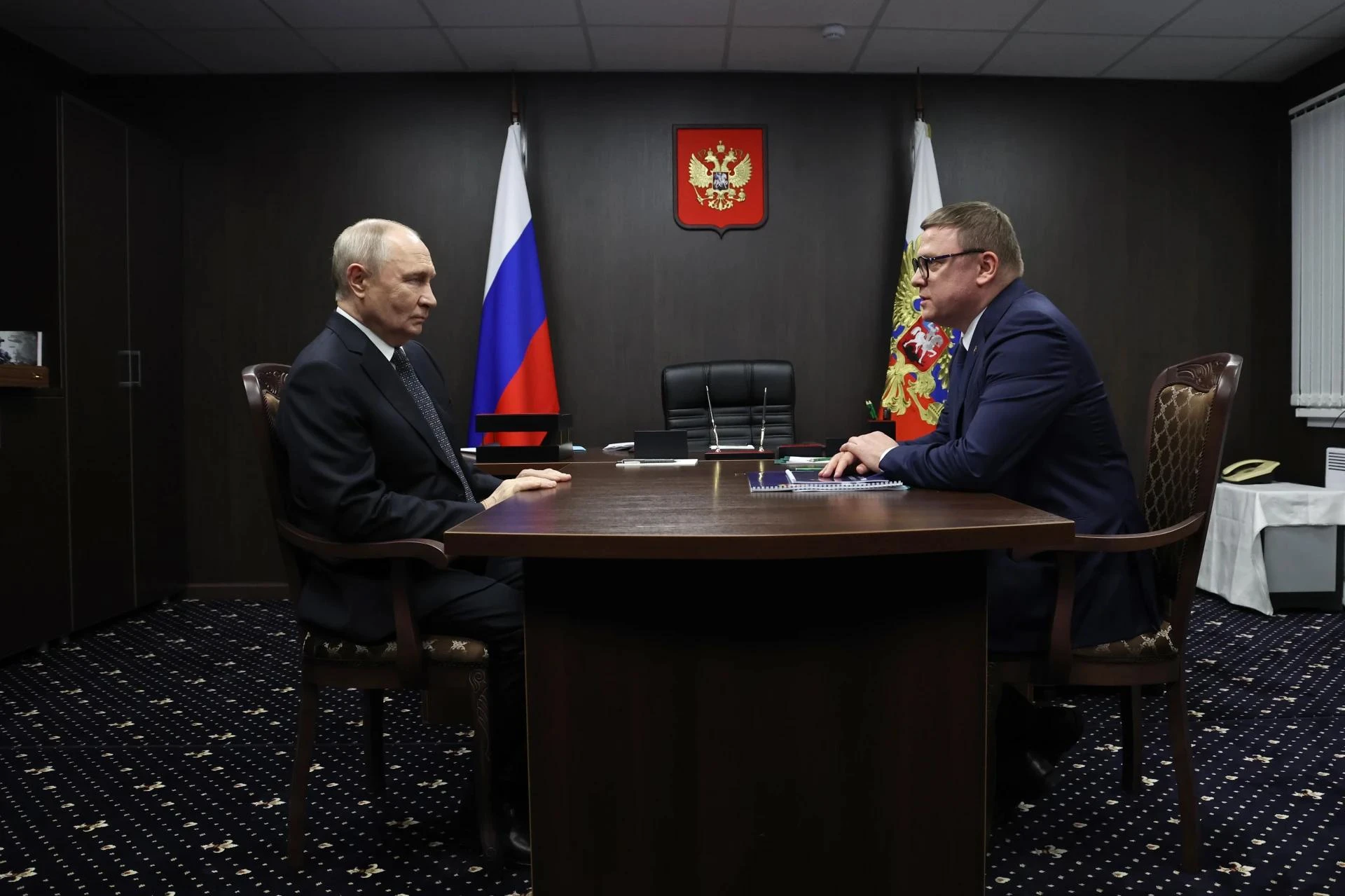 Владимир Путин провел встречу с губернатором Челябинской области