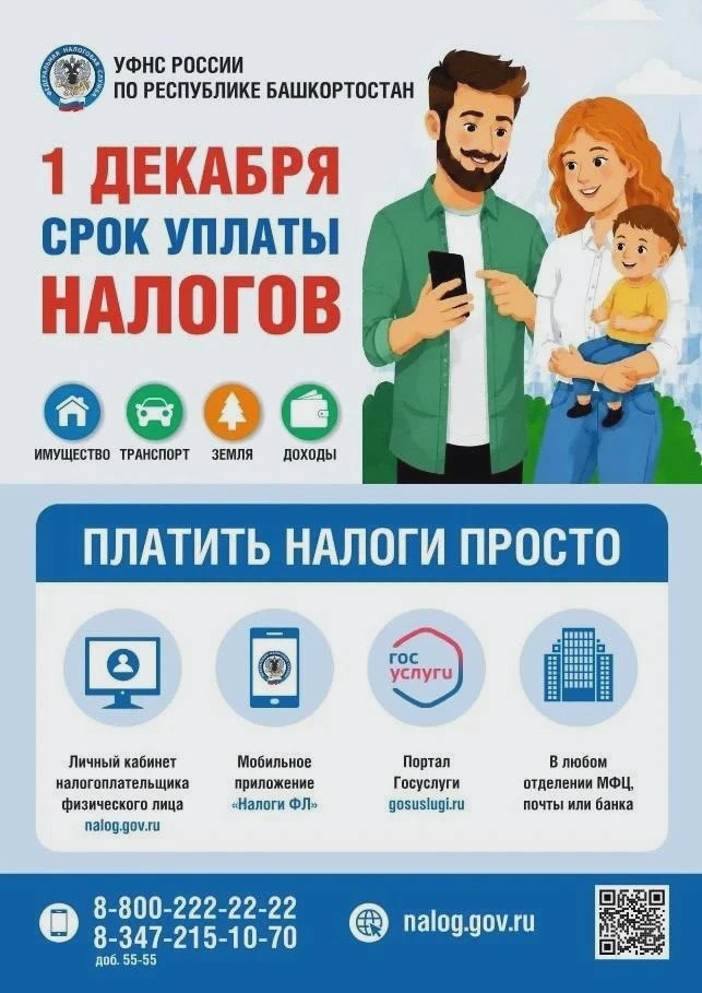 🧾 В Башкортостане идёт налоговая кампания за 2025 год