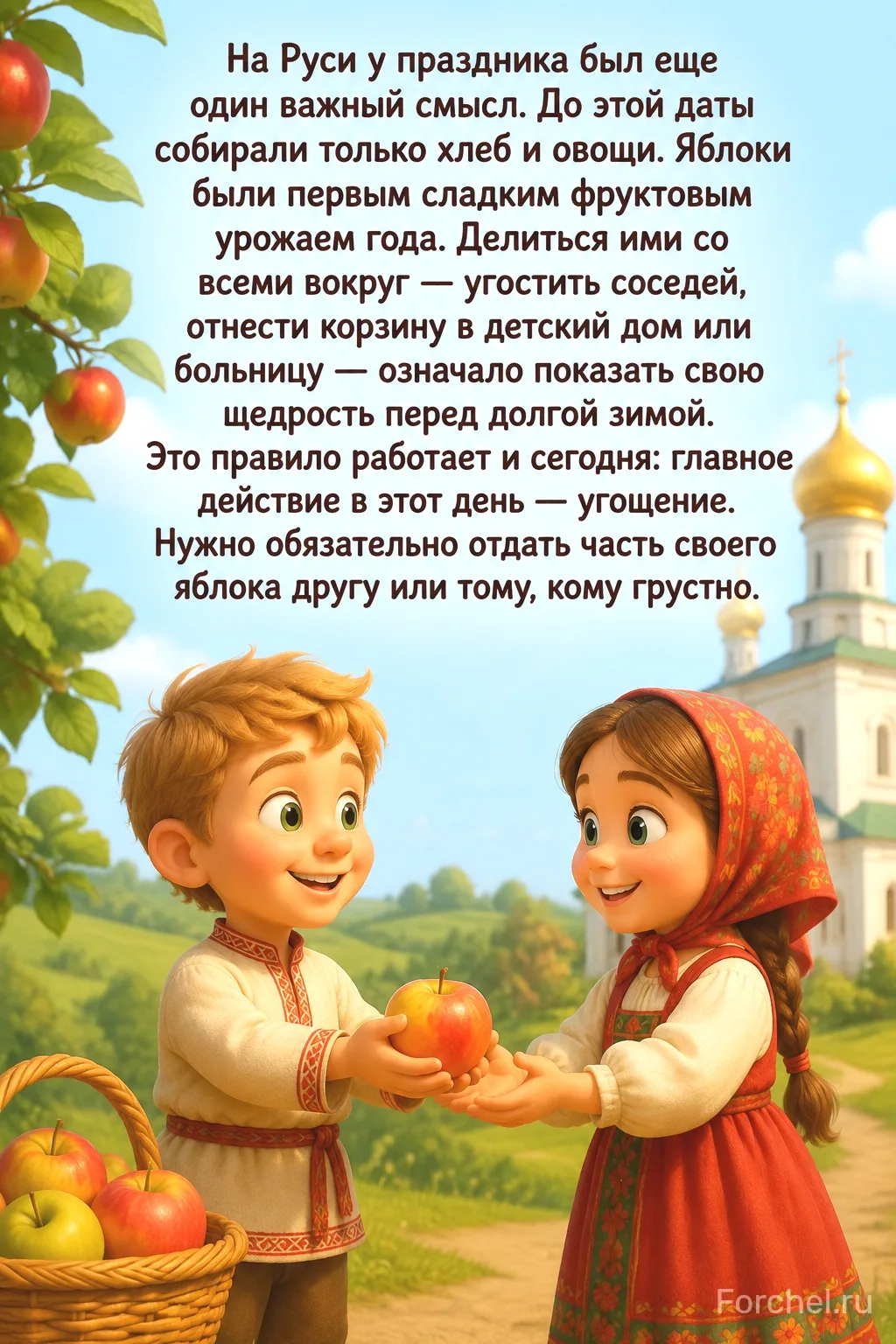 Яблочный Спас — это праздник, который отмечают 19 августа. В этот день лето по-настояще...