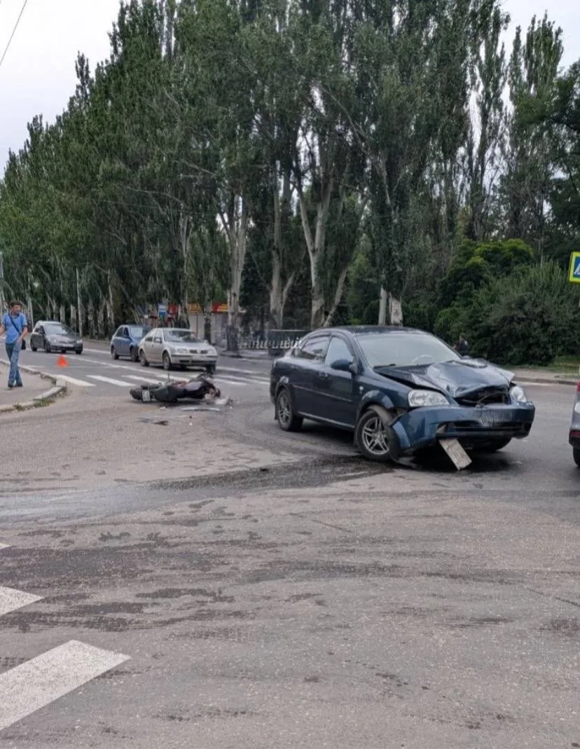 ДТП с участием мотоциклиста в районе "Маяка"