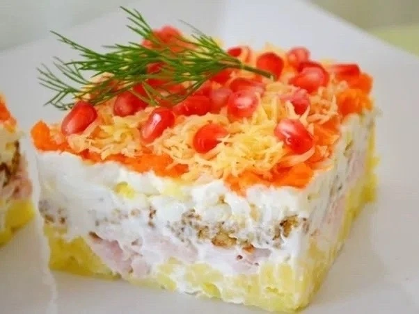 Салат с ветчиной