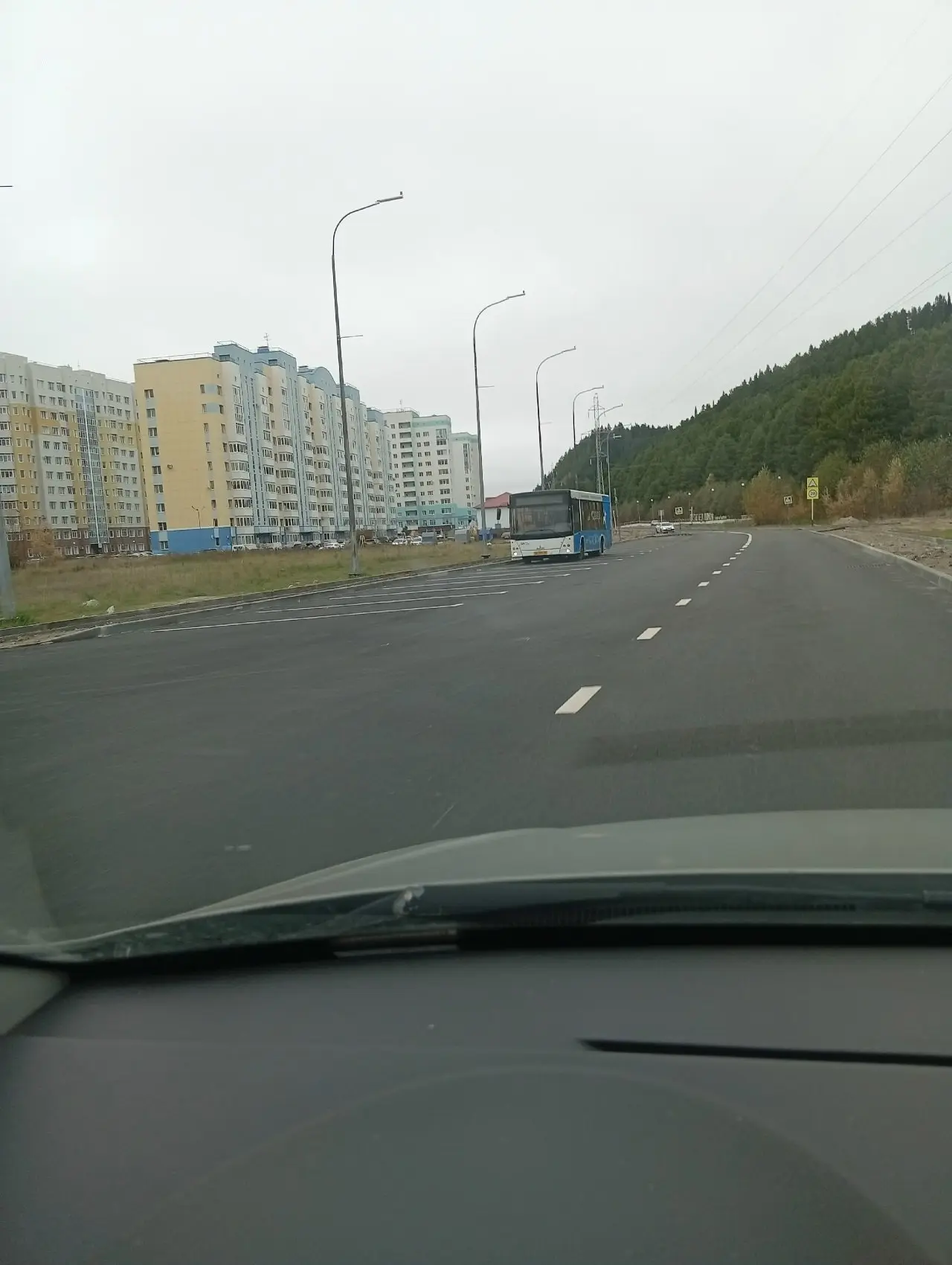 На улице Ледовой автобус стоял, пока водитель смотрел в телефон 🚨